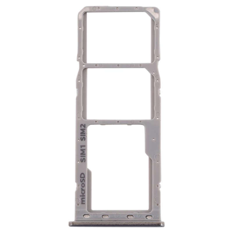For Galaxy A20 A30 A50 SIM Card Tray + SIM Card Tray + Micro SD Card Tray (Grey)