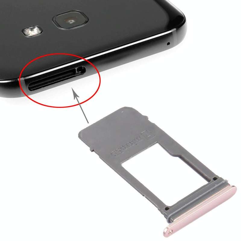 For Galaxy A5 (2017) / A520 & A7 (2017) / A720 SIM Card Tray + Micro SD Card Tray, Single Card (P...