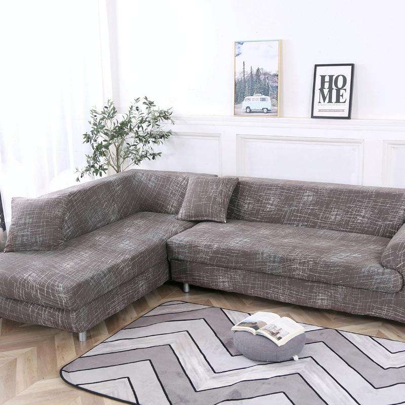 Fabric High Elastic All Inclusive Lazy Sofa Cover, Size: 3 Persons(Nordic Style)