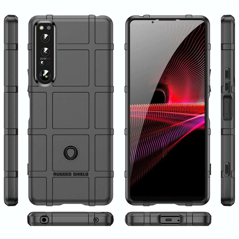 For Sony Xperia 1 IV Full Coverage Shockproof TPU Phone Case(Black)