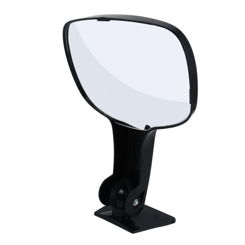 Car SUV Van Rear Window WIde-angle View Backup Auxiliary Mirror(Black)