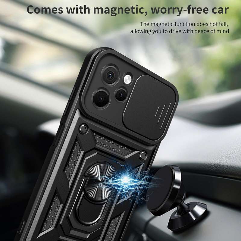 For Huawei nova Y61 Sliding Camera Cover Design TPU+PC Phone Case(Silver)