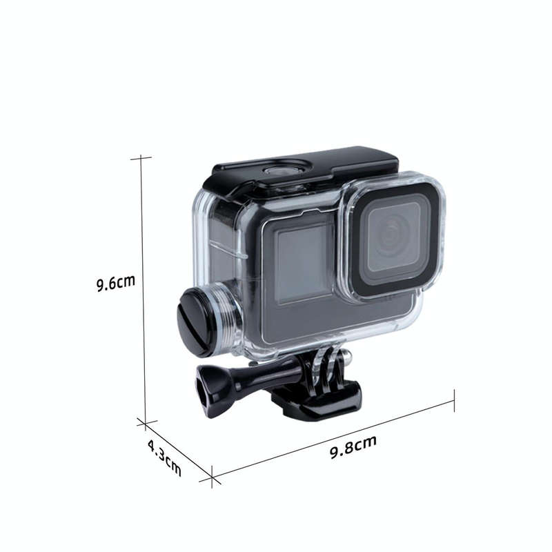 For GoPro HERO10 Black / HERO9 Black 30m Charging Waterproof Housing Case with Buckle Basic Mount...