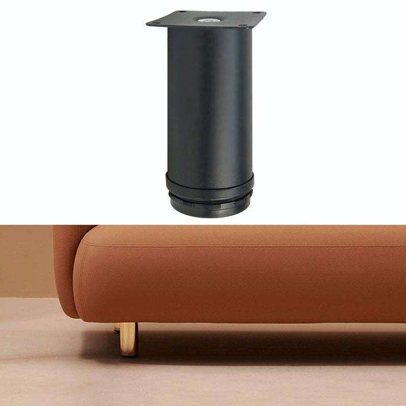 LH-OU050 Thickened Stainless Steel Furniture Support Legs, Height: 8cm(Matte Black)