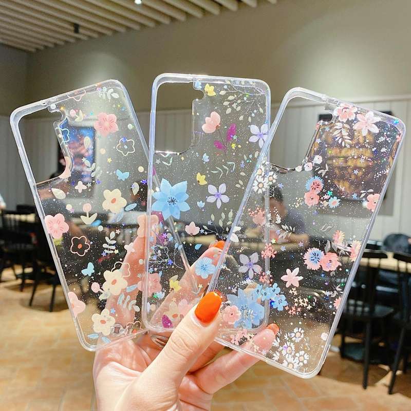 For Samsung Galaxy S21 FE 5G Fresh Small Floral Epoxy TPU Phone Case(Colorful Flowers 4)