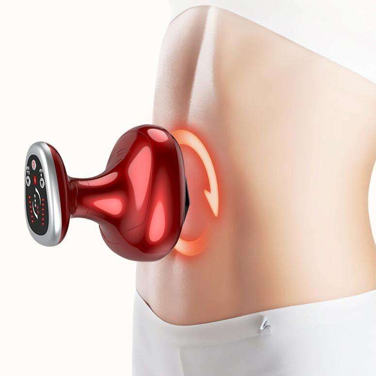 Multifunctional Electric Scraping Instrument Meridian Massager, Style:806 Direct Plug(Red)