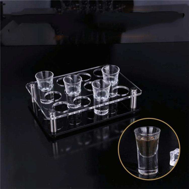 Acrylic Round Hole Wine Glass Storage Rack, Layer (specification): 24 Grids