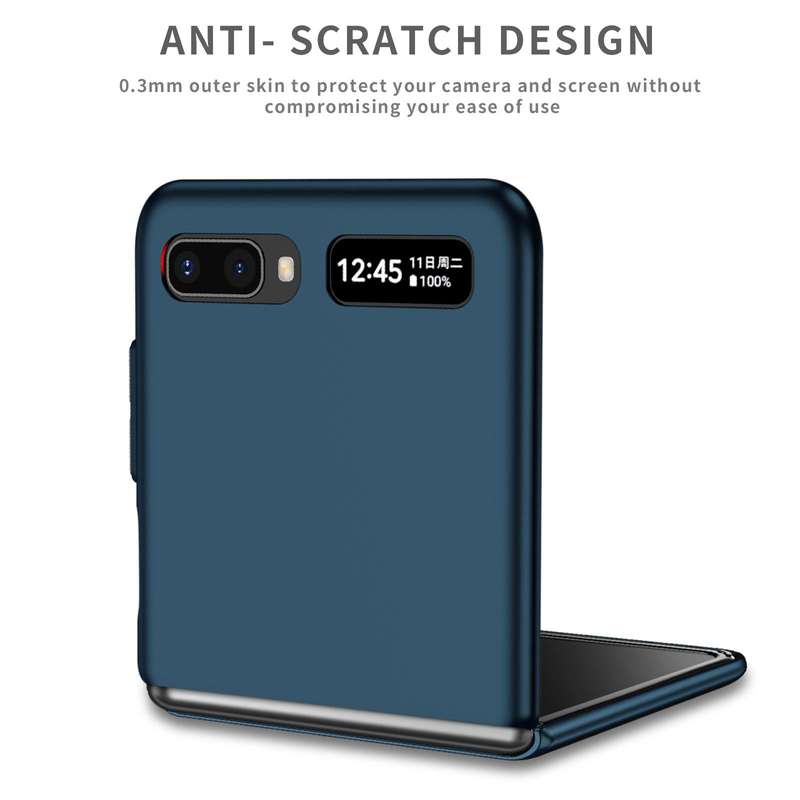 For Samsung Galaxy Z Flip 5G Armor Foldable Phone Case(Dark Blue)