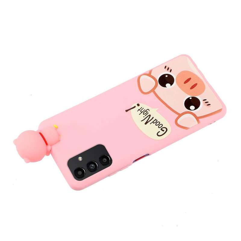 For Samsung Galaxy A34 5G Shockproof Cartoon TPU Phone Case(Cute Pig)