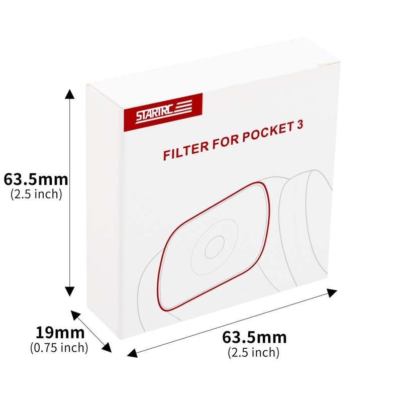 For DJI OSMO Pocket 3 STARTRC 1/4 Black Mist Filter