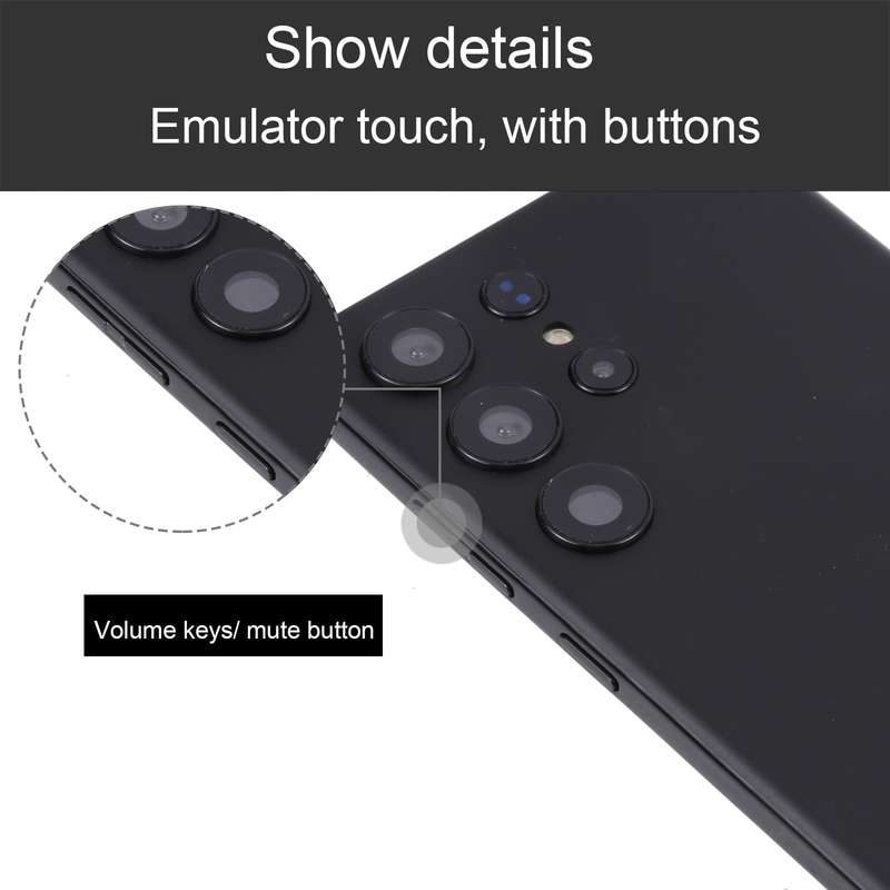 For Samsung Galaxy S23 Ultra 5G Black Screen Non-Working Fake Dummy Display Model(Black)