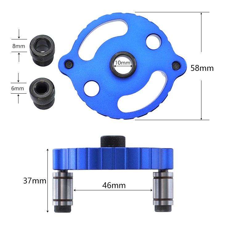 Woodworking Straight Hole Puncher Self-Centering Dowel Splicing Drilling Locator Woodworking Dril...