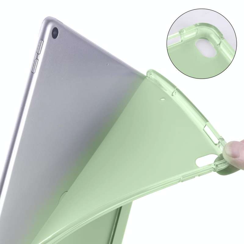 For iPad Pro 10.5 inch / Air 3 10.5 inch 3-folding Horizontal Flip PU Leather + Shockproof TPU Ca...