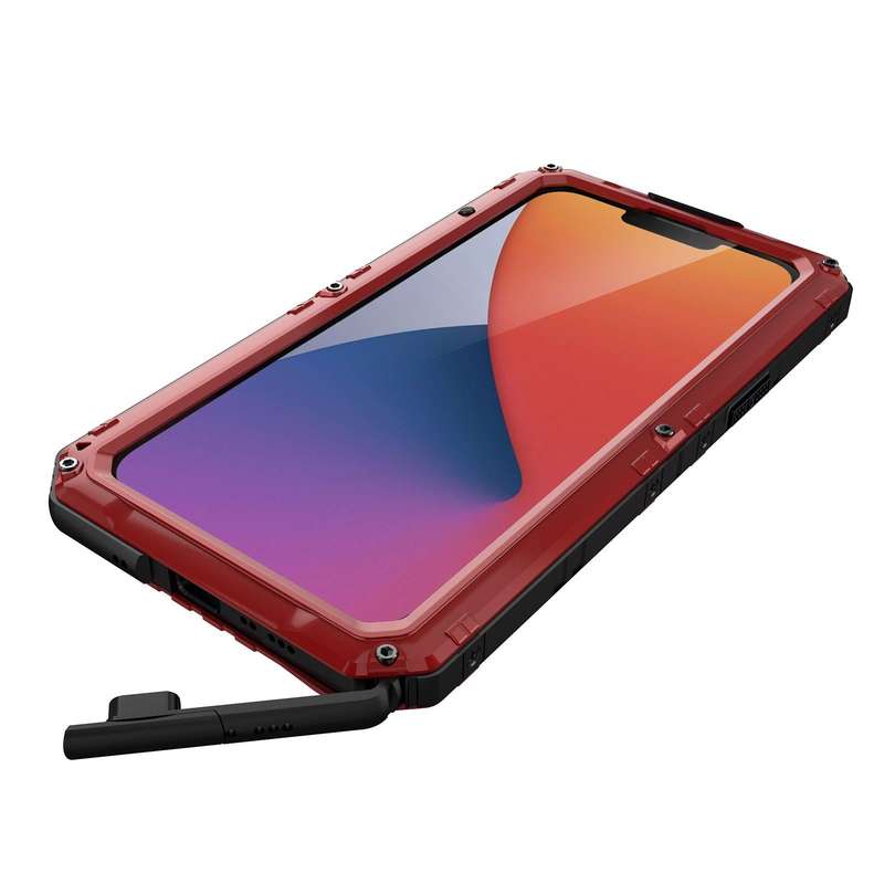 For iPhone 14 RedPepper Wolf 360 Full Body Rugged Life Waterproof Phone Case(Red)