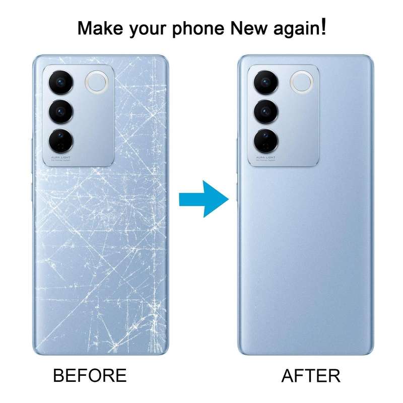 For vivo V27 / V27 Pro Original Battery Back Cover with Camera Lens Cover(Blue)