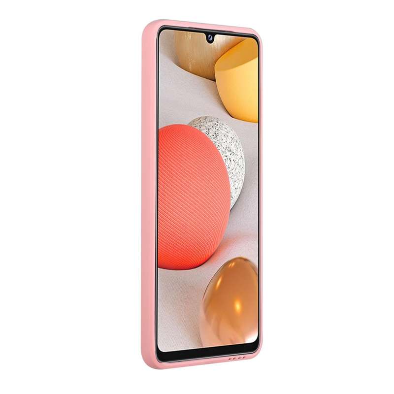 For Samsung Galaxy A12 5G Card Slot Design Shockproof TPU Protective Case(Pink)