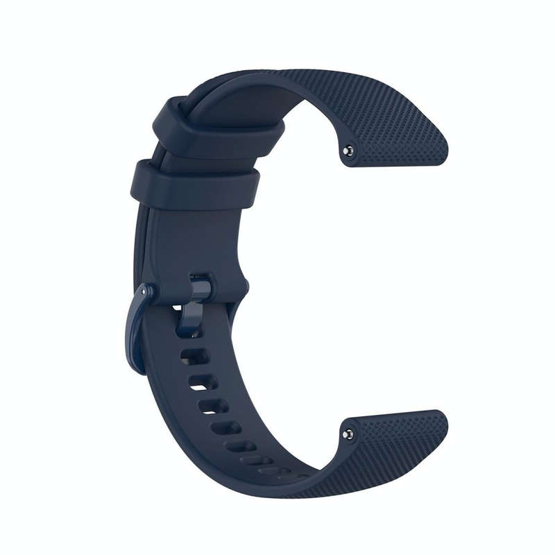 For Garmin Vivoactive 4 22mm Silicone Watch Band(Midnight Blue)