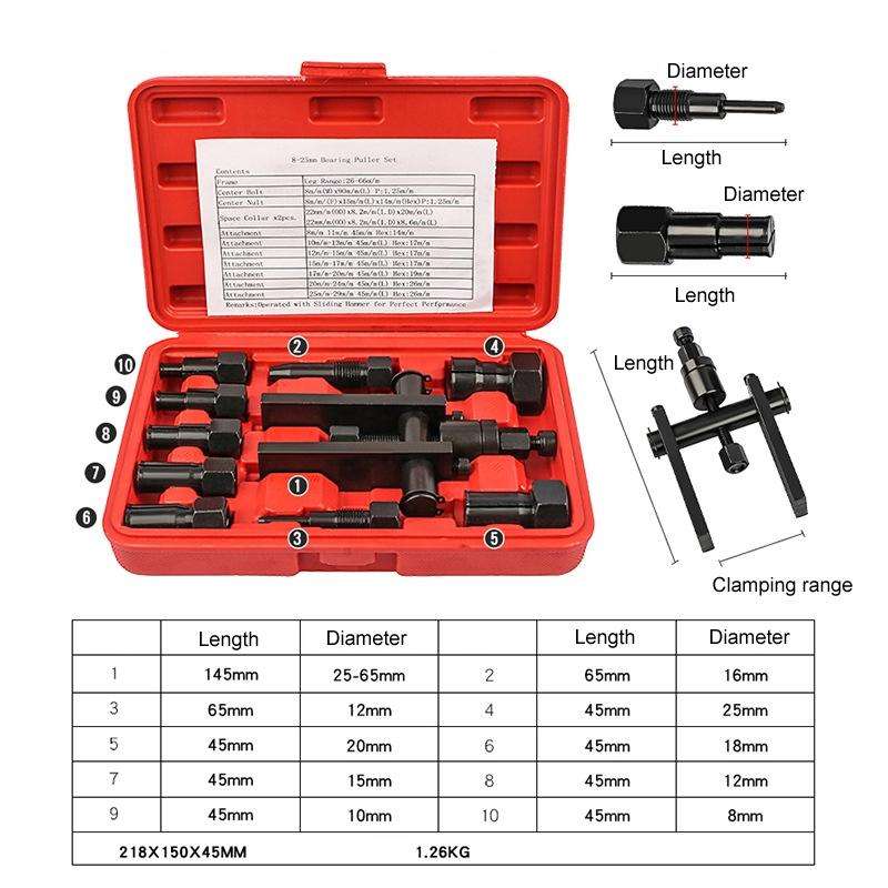 Two Claw Motorcycle Bearing Removal Tool