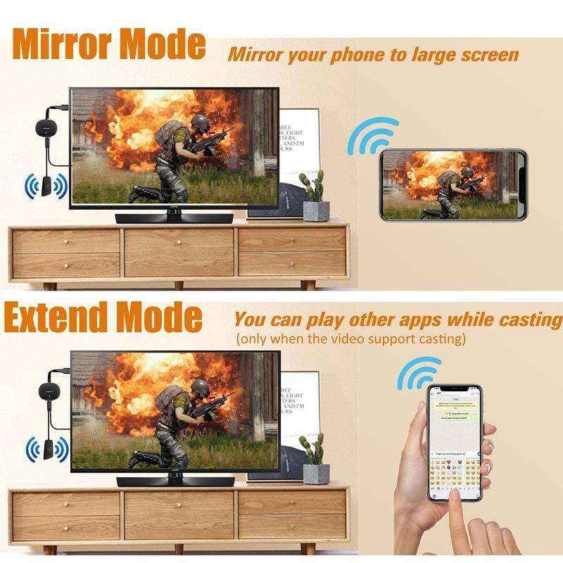 MiraScreen G26 Wireless HD Home TV Screen Projector, Specification: 2.4G+4K (White)
