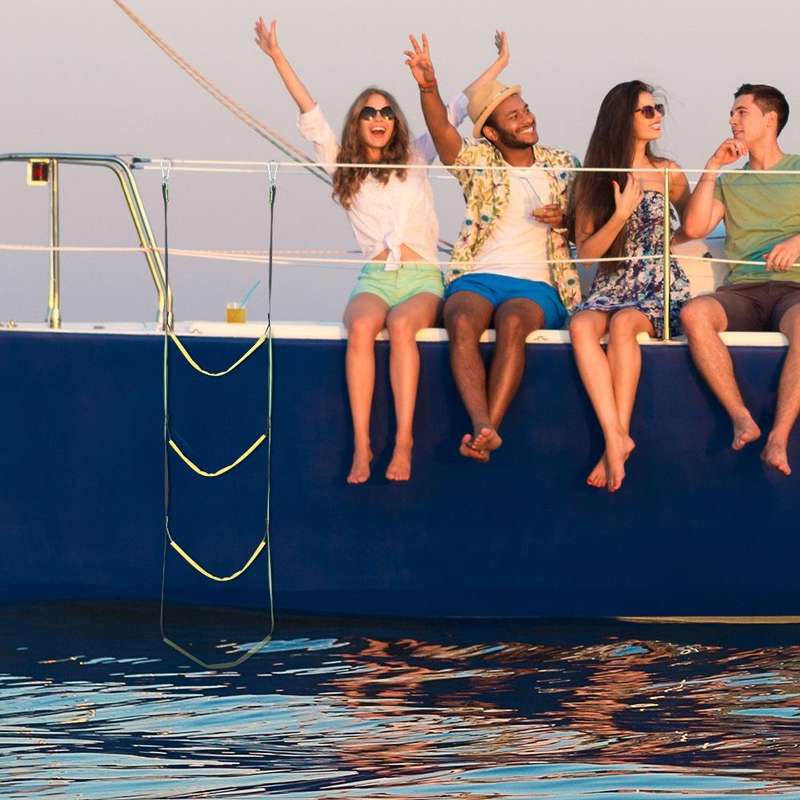RT-1 Rubber Boat Special Boarding Ladder, Spec: 5-Ladder (Blue)