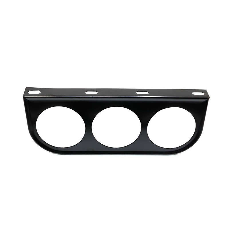 Car 52mm 3 Holes Iron Dash Gauge Meter Pod Mount Holder(Black)