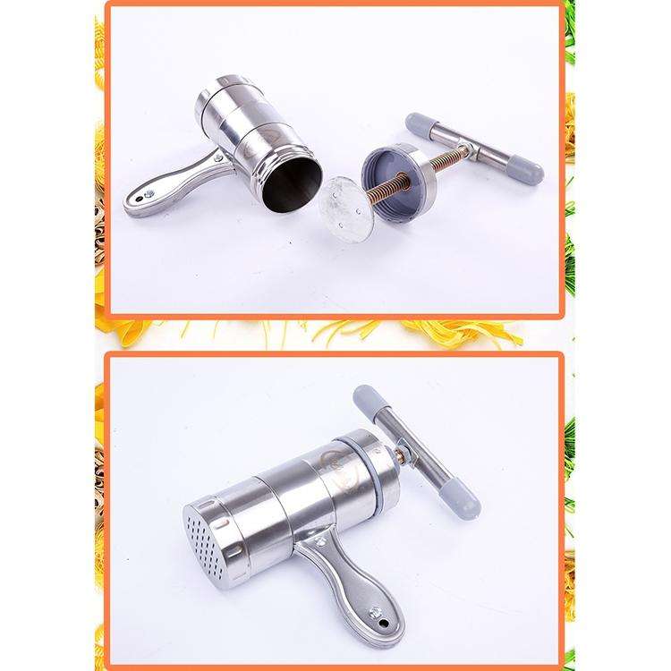 Household Stainless Steel Manual Pasta Machine Hand Pressure Noodle Machine Noodle Maker with 5 M...