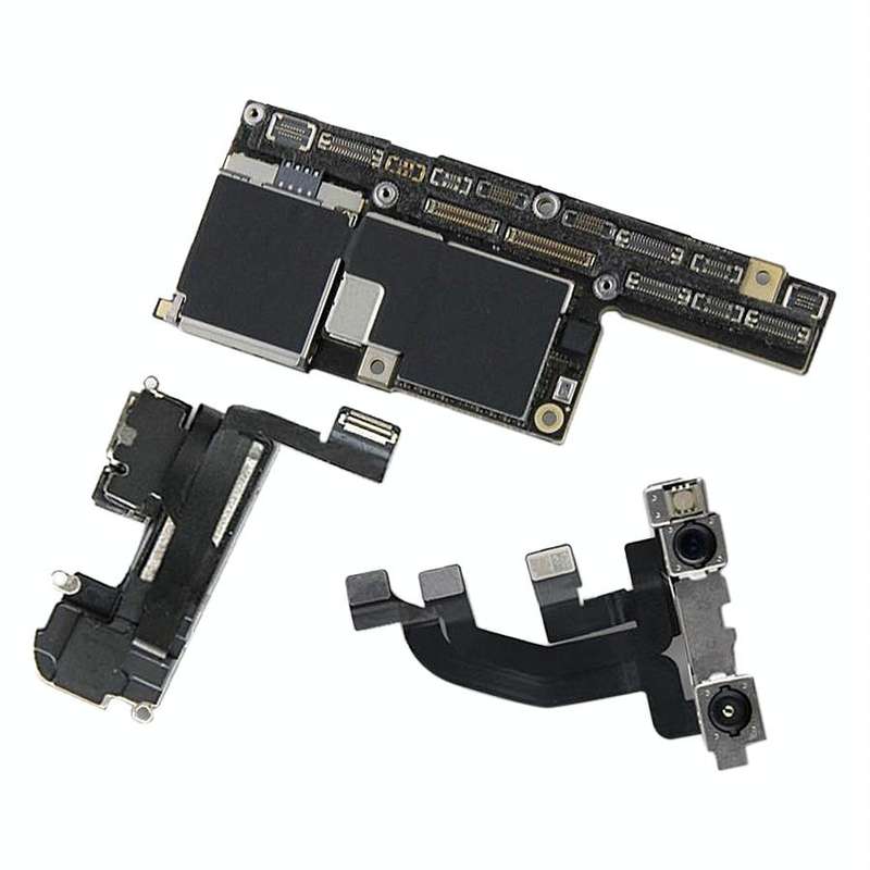 For iPhone X 256G Original Unlocked Mainboard Single SIM E-SIM US Version with Face ID