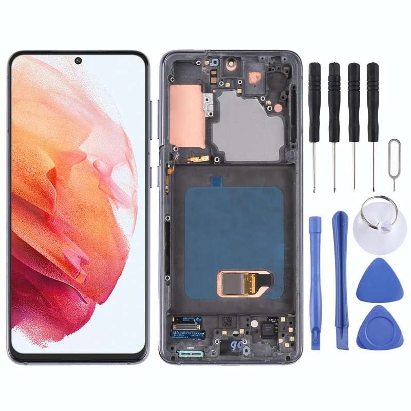 Original Super AMOLED LCD Screen For Samsung Galaxy S21 4G/S21 5G SM-G990 SM-G991 Digitizer Full ...
