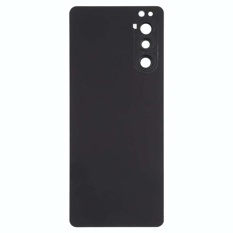 Battery Back Cover with Camera Lens Cover for Sony Xperia 5 II(Black)