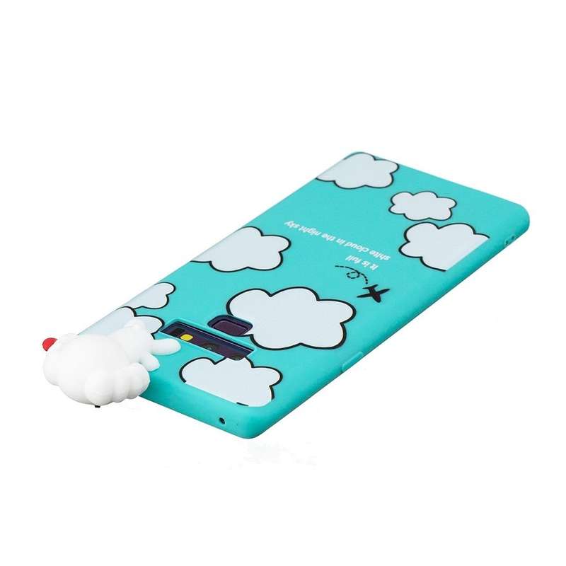 For Galaxy Note 9 Shockproof Cartoon TPU Protective Case(Clouds)