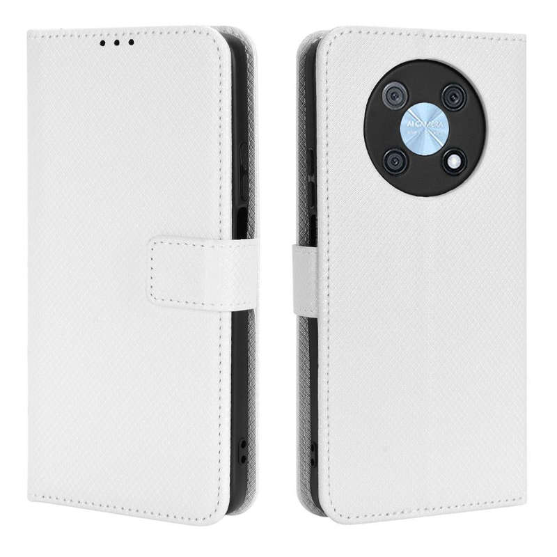 For Huawei nova Y90 Diamond Texture Leather Phone Case(White)