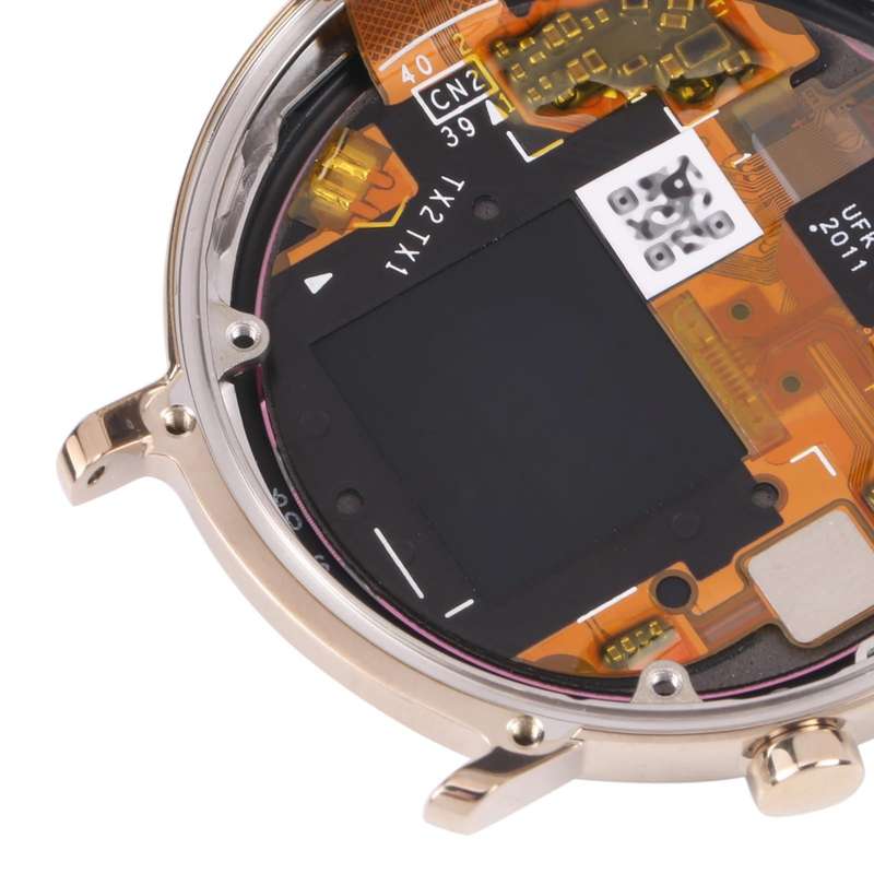 Original LCD Screen and Digitizer Full Assembly With Frame for Huawei Watch GT 2 42mm(Gold)