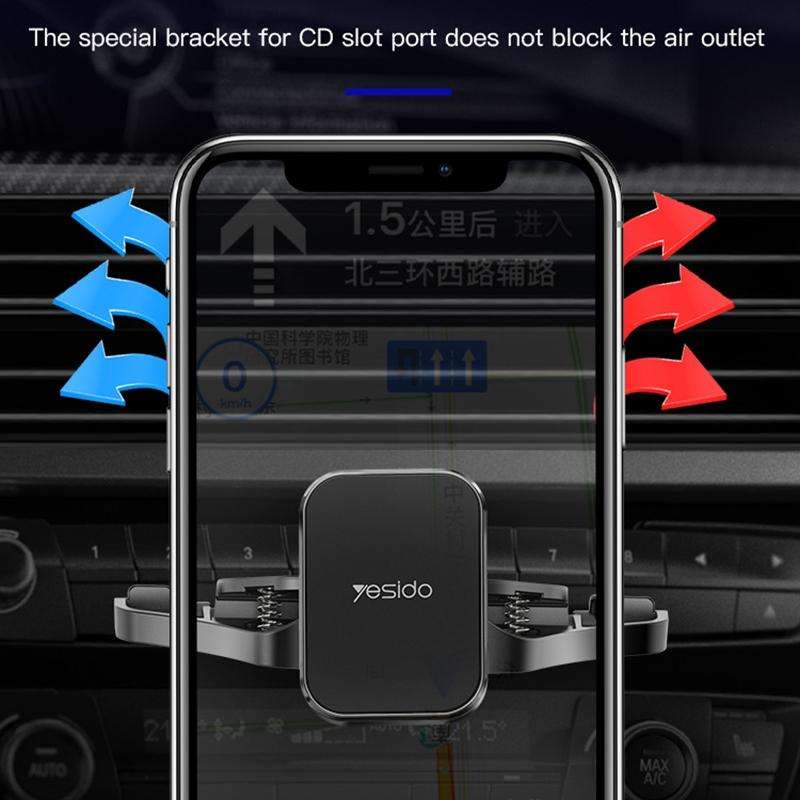Yesido C92 Car CD Port Magsafe Magnetic Phone Holder(Black)