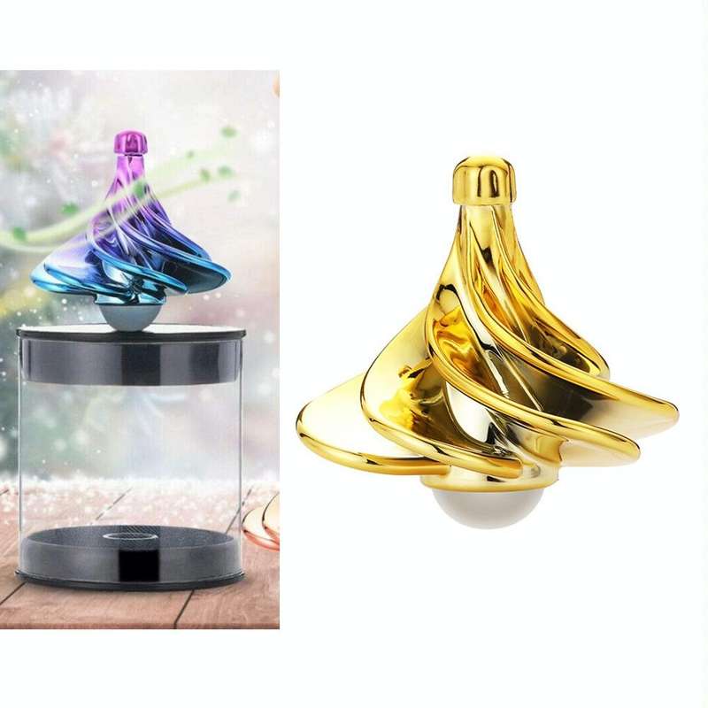 Air Aerodynamic Wind Gyroscope Blown Spin Silent Stress Relief Toys WinSpin Wind Fidget Spinner(G...