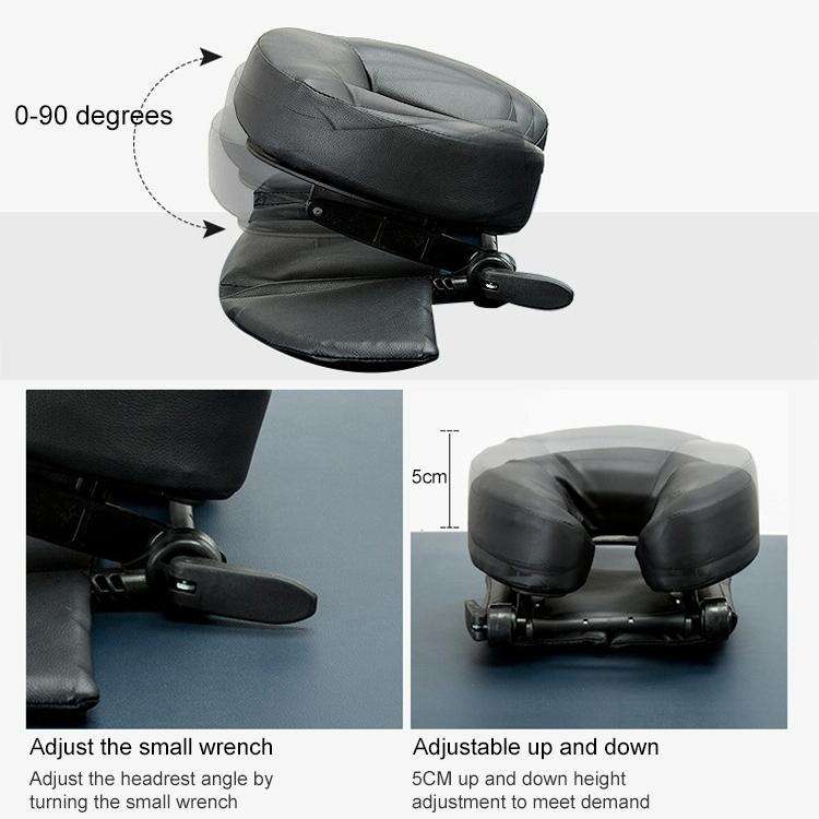 Adjustable Headrest Face Pillow Family Massage Beauty Cradle Rest Pad For Desk(Purple Color)