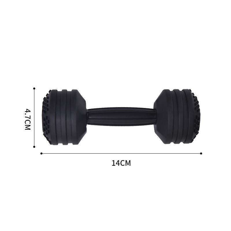 Baby Dumbbell Teething Toy Baby Comforting Puzzle Hand Rattle(Black)