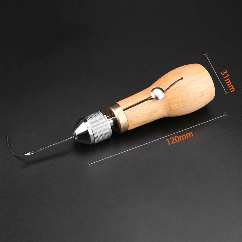 Handmade DIY Leather Stitching Tool Leather Carving Tool Device(Sewing Device)