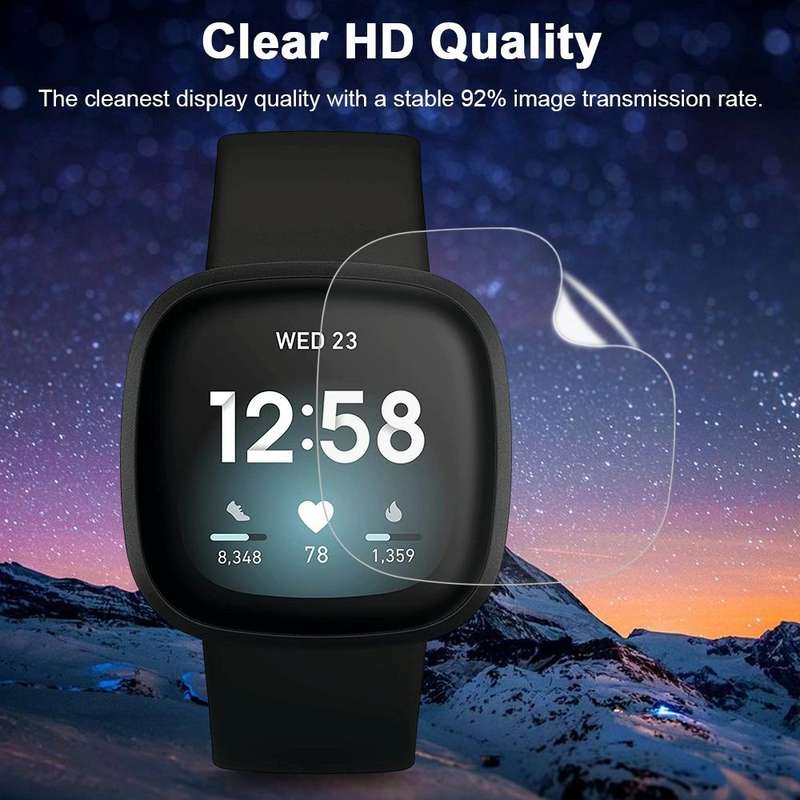 For Fitbit Versa 3 Soft Hydrogel Film Watch Screen Protector