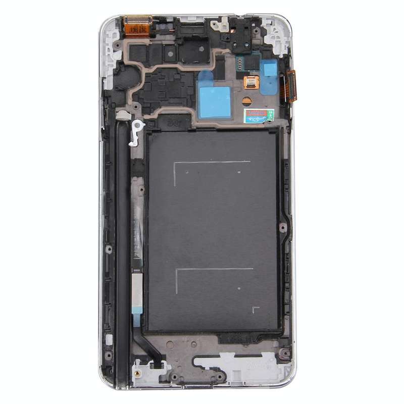 Original LCD Display + Touch Panel with Frame for Galaxy Note III / N900(White)