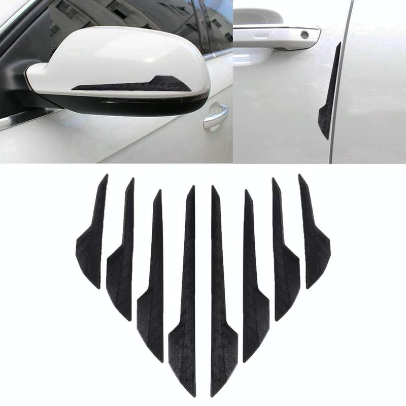 8 PCS Car Vehicle Door Side Guard Anti Crash Strip Exterior Avoid Bumps Collsion Impact Protector...