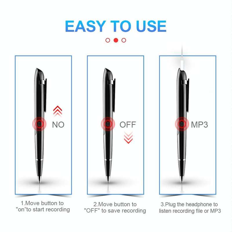 Q9 AI Intelligent High-definition Noise Reduction Conference Recording Pen Voice Control Recorder...