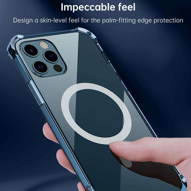 For Huawei P40 Pro Magsafe Case Clear Four-corner Airbag Shockproof PC + TPU Case with Magnetic(T...