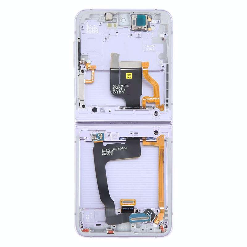 For Samsung Galaxy Z Flip4 SM-F721 Original LCD Screen Digitizer Full Assembly with Frame (Purple)