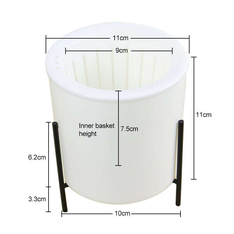 110mm PP Planter Flower Pot Automatic Water-absorbing Lazy Flower Pot, with Shelf