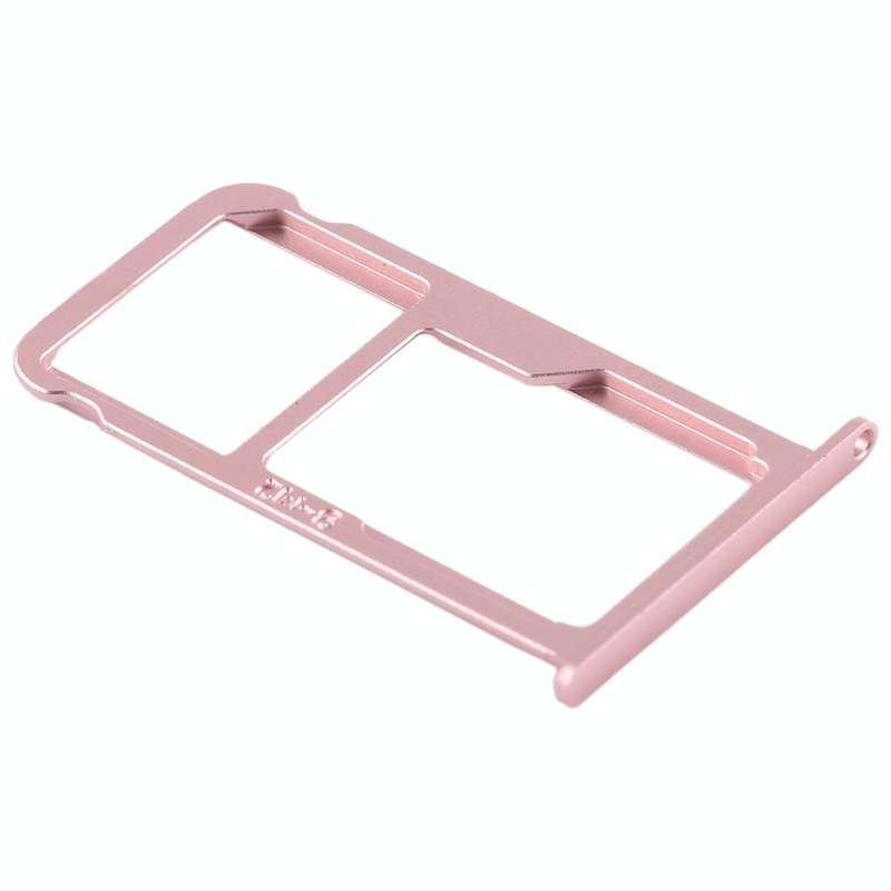 SIM Card Tray + SIM Card Tray / Micro SD Card for Huawei G9 Plus (Pink)