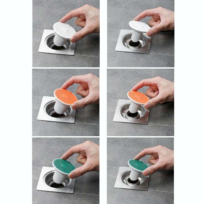 Sewer Deodorant Magnetic Suction Floor Drain Cover, Size: 3cm (White)