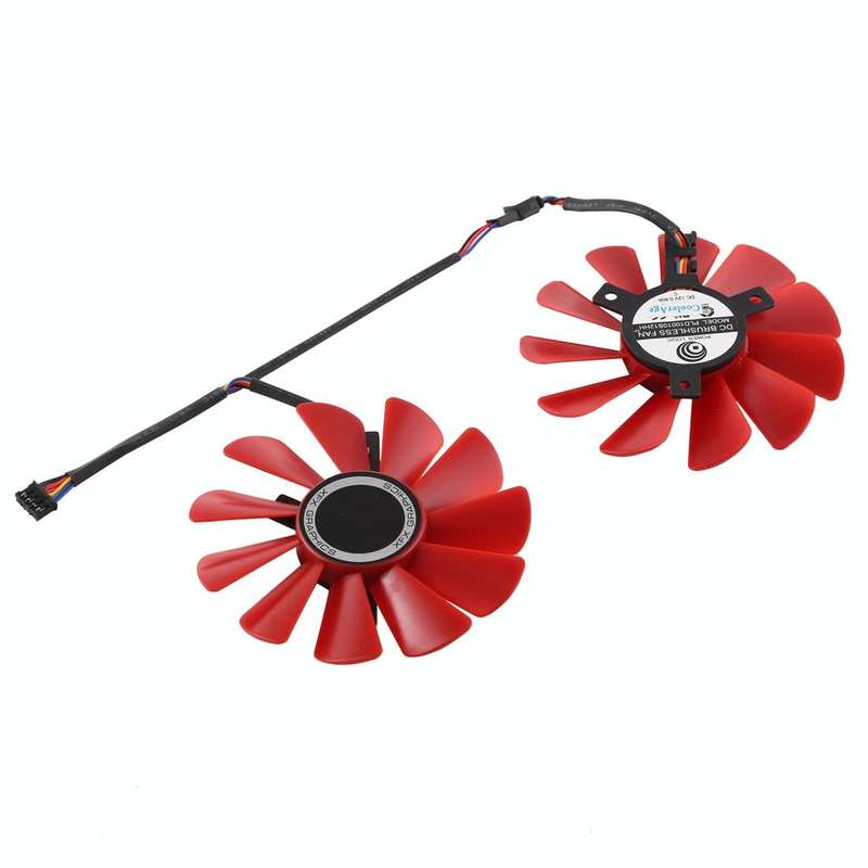 FDC10U12S9-C 0.45amp 4 Pin Graphics Video Card Cooling Fans for XFX RX 560D RX 570 RX 580 RX Vega...