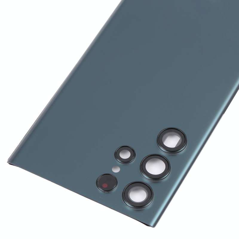 For Samsung Galaxy S22 Ultra 5G SM-S908B Battery Back Cover with Camera Lens Cover (Green)