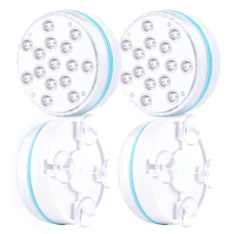 15 LEDs RF Remote Control Diving Light Magnetic Waterproof Pool Lamp, Spec: 1 PC + 1 RC(16 Colors)