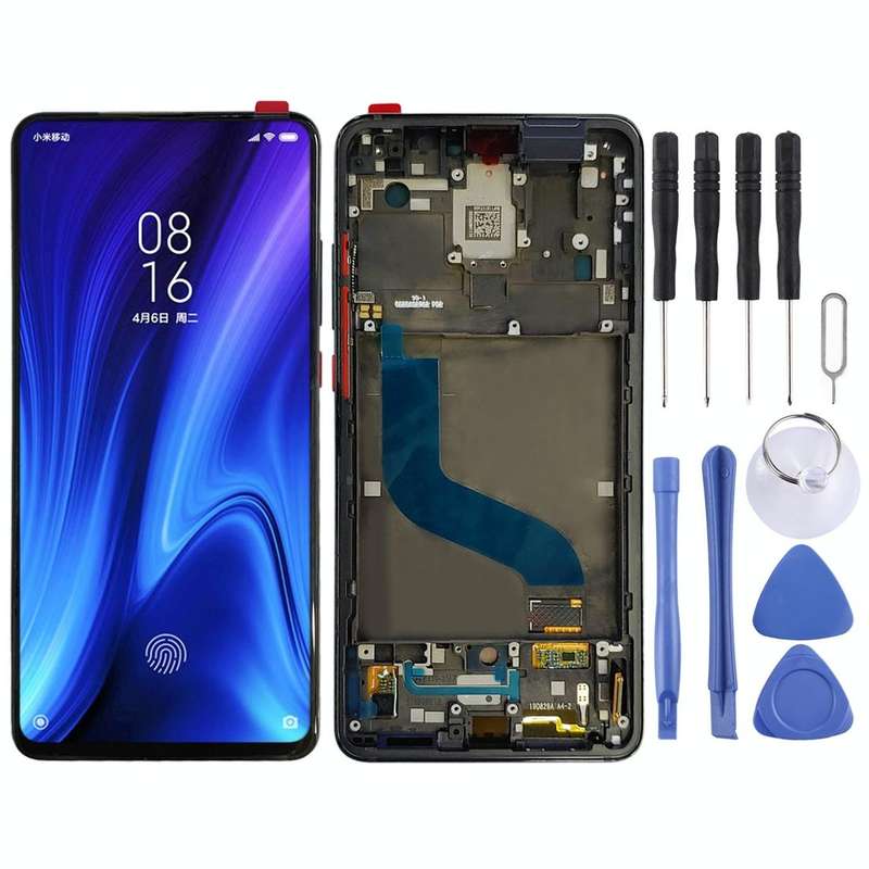 OLED LCD Screen for Xiaomi Redmi K20 / Redmi K20 Pro / 9T Pro Digitizer Full Assembly with Frame(...